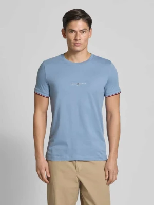 T-shirt o kroju Slim Fit z czystej bawełny Tommy Hilfiger