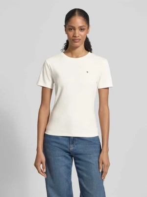 T-shirt z czystej bawełny w kroju slim fit Tommy Hilfiger