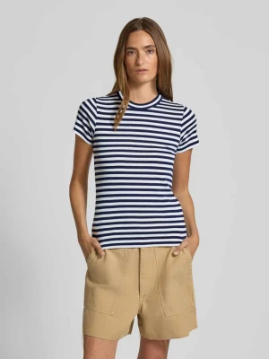 T-shirt o kroju slim fit z czystej bawełny z okrągłym dekoltem Polo Ralph Lauren