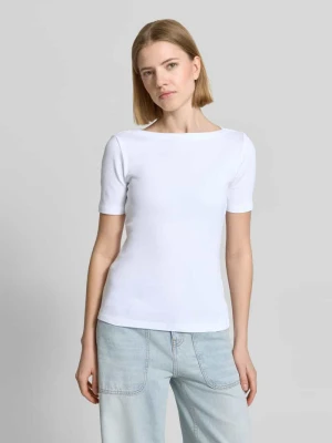 t-shirt o kroju slim fit z fakturowanym wzorem model 'Klenja' someday