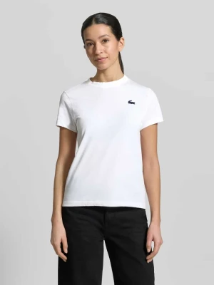T-shirt o kroju slim fit z mieszanki bawełny Lacoste Sport