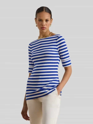T-shirt o kroju slim fit z mieszanki bawełny Lauren Ralph Lauren