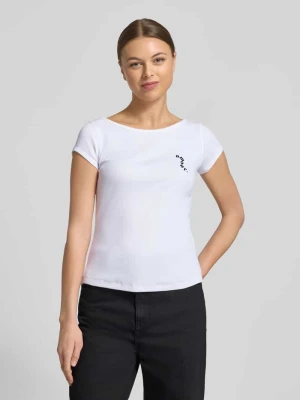 Zdjęcie produktu T-shirt z mieszanki bawełny krój slim fit model 'C_Etine' Boss Orange