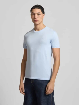 T-shirt o kroju slim fit z mieszanki bawełny Model 'JASPE HERITAGE' Tommy Jeans