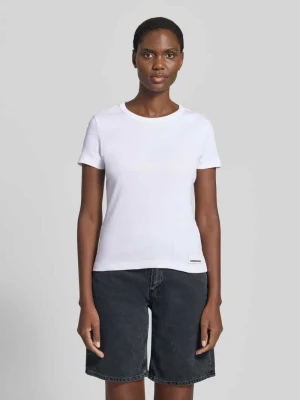 t-shirt o kroju slim fit z mieszanki bawełny model 'KARDAA' ARMEDANGELS