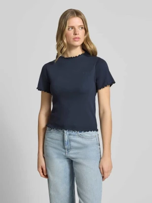 T-shirt o kroju slim fit z mieszanki bawełny model 'NORA' Pepe Jeans