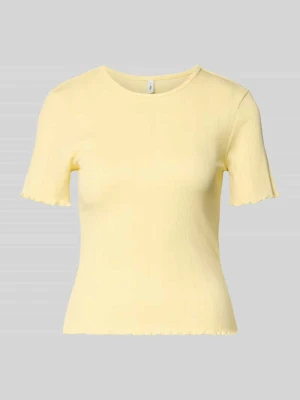 T-shirt o kroju slim fit z mieszanki bawełny model 'TENNA' Only