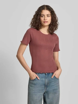 T-shirt o kroju slim fit z mieszanki bawełny model 'TENNA' Only