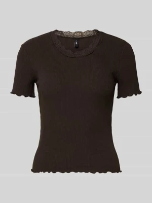 t-shirt o kroju slim fit z mieszanki bawełny model 'VINI' Only