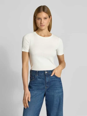 T-shirt o kroju slim fit z mieszanki bawełny Tom Tailor Denim