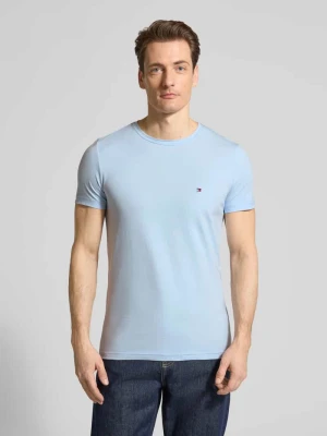 T-shirt o kroju slim fit z mieszanki bawełny Tommy Hilfiger