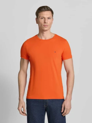 T-shirt o kroju slim fit z mieszanki bawełny Tommy Hilfiger