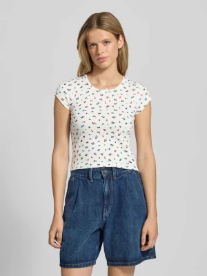 T-shirt o kroju slim fit z mieszanki bawełny Tommy Jeans