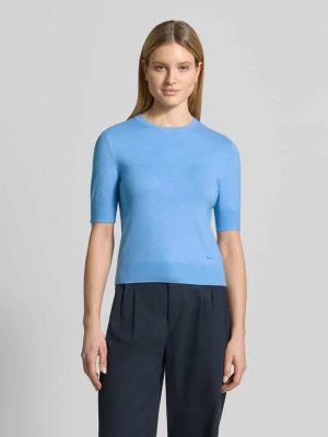 T-shirt o kroju slim fit z mieszanki wiskozy s.Oliver RED LABEL