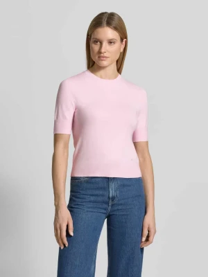 T-shirt o kroju slim fit z mieszanki wiskozy s.Oliver RED LABEL