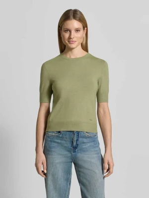 T-shirt o kroju slim fit z mieszanki wiskozy s.Oliver RED LABEL