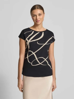 T-shirt o kroju slim fit z nadrukiem na całej powierzchni model 'Grieta' Lauren Ralph Lauren