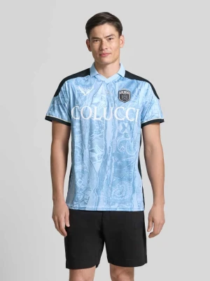 t-shirt o kroju slim fit z nadrukiem z logo COLUCCI