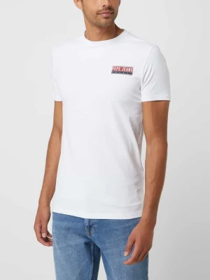 T-shirt o kroju slim fit z nadrukiem z logo model ‘Jossy’ Pepe Jeans