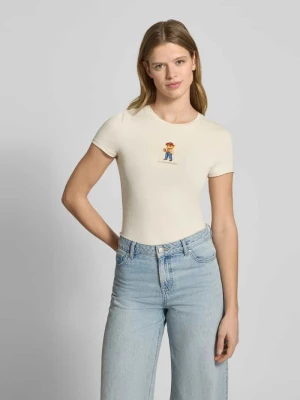 T-shirt o kroju slim fit z nadrukiem z logo model ‘Sweet’ Review