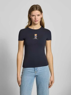 T-shirt o kroju slim fit z nadrukiem z logo model ‘Sweet’ Review