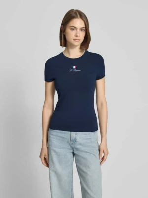 t-shirt o kroju slim fit z okrągłym dekoltem i motywem Francji REVIEW