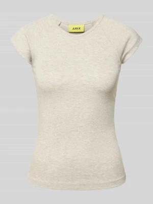 t-shirt o kroju slim fit z okrągłym dekoltem model 'Star' JJXX Jasnoszary