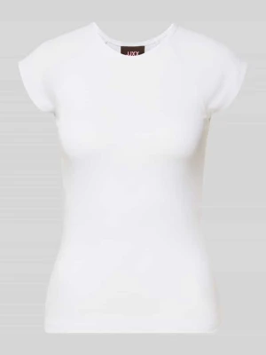 t-shirt o kroju slim fit z okrągłym dekoltem model 'Star' JJXX Biały