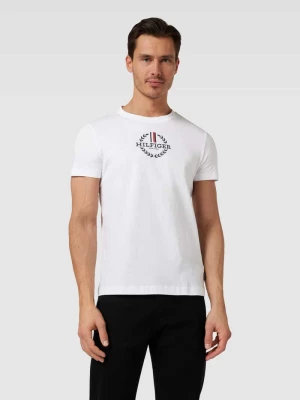 T-shirt o kroju slim fit z okrągłym dekoltem Tommy Hilfiger