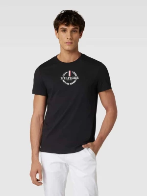 T-shirt o kroju slim fit z okrągłym dekoltem Tommy Hilfiger