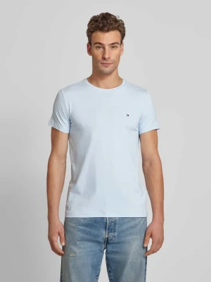 T-shirt o kroju slim fit z okrągłym dekoltem Tommy Hilfiger