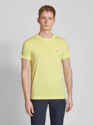T-shirt o kroju slim fit z wyhaftowanym logo model ‘GARMENT’ Tommy Hilfiger