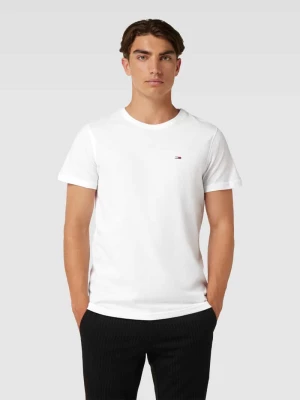 T-shirt o kroju slim fit z wyhaftowanym logo w zestawie 2 szt. Tommy Jeans