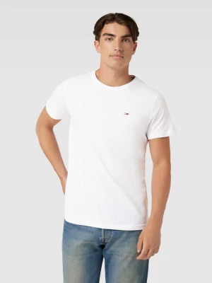T-shirt o kroju slim fit z wyhaftowanym logo w zestawie 2 szt. Tommy Jeans