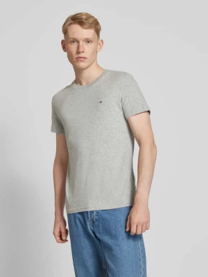 T-shirt o kroju slim fit z wyhaftowanym logo w zestawie 2 szt. Tommy Jeans