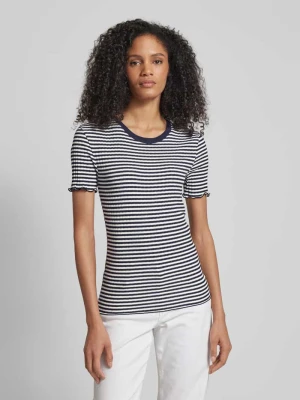 T-shirt o kroju slim fit z wzorem w paski Tommy Hilfiger