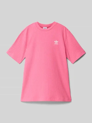 T-shirt o kroju wide fit z efektem prążkowania adidas Originals