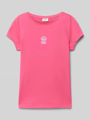 T-shirt o linii A z haftem s.Oliver RED LABEL