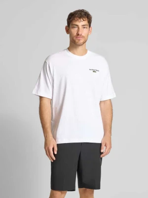 T-shirt o luźnym kroju z czystej bawełny Lacoste