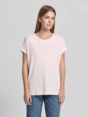 t-shirt o luźnym kroju z czystej bawełny model 'IDAARA' ARMEDANGELS Różowy