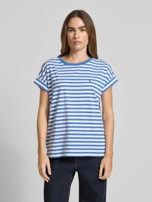 T-shirt o luźnym kroju z czystej bawełny model ‘IDAARA STRIPES’ ARMEDANGELS