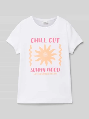 T-shirt o luźnym kroju z czystej bawełny s.Oliver RED LABEL
