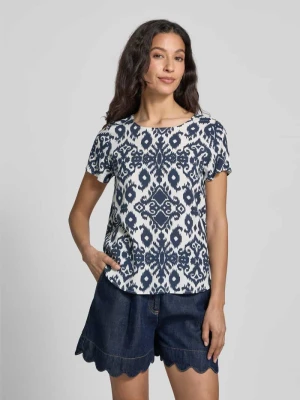 T-shirt o luźnym kroju z czystej wiskozy model ‘EASY JOY’ Vero Moda