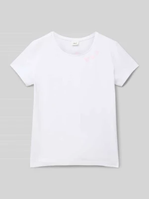 T-shirt o luźnym kroju z nadrukiem z przodu s.Oliver RED LABEL