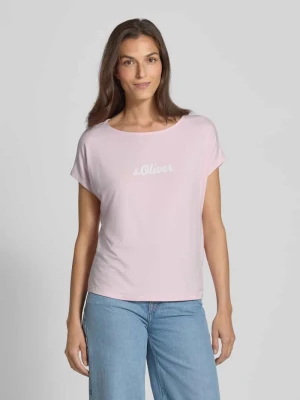 T-shirt o luźnym kroju z obniżonymi ramionami s.Oliver RED LABEL