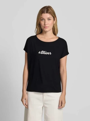 T-shirt o luźnym kroju z obniżonymi ramionami s.Oliver RED LABEL