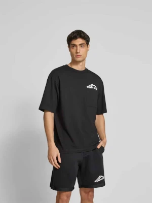 T-shirt o luźnym kroju z okrągłym dekoltem Dsquared2 Czarny