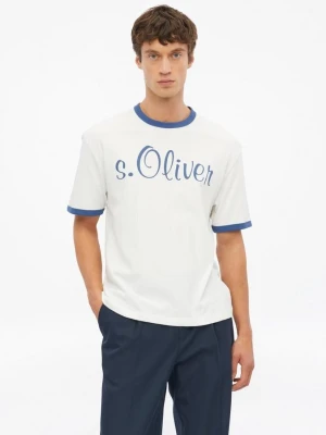 T-shirt o nowoczesnym kroju z logo s.Oliver