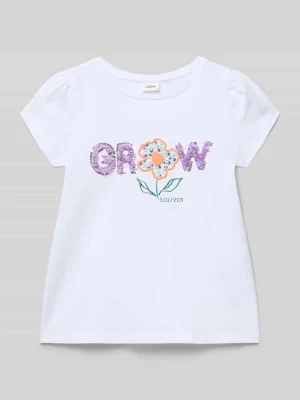 t-shirt o pudełkowym kroju a z czystej bawełny s.Oliver RED LABEL