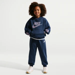 T-shirt o pudełkowym kroju dla małych dzieci Nike Juxta-Girl - Niebieski